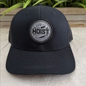 HOIST Richardson 112 Trucker Hat Black Mesh Snapback Tactical Patch Cap